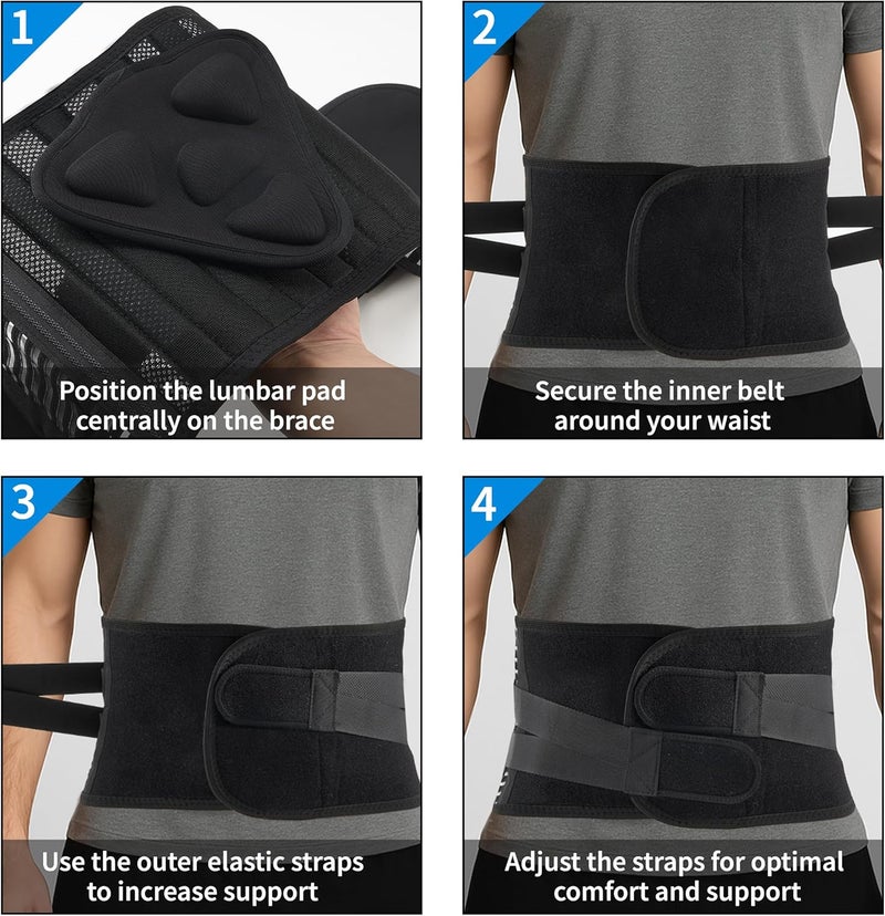 MoHern Back Support Belt for Women and Men, Soft Waist Trainer for Men, Non-Slip Fajas Para Hombres De Trabajo Pesado - Image 5